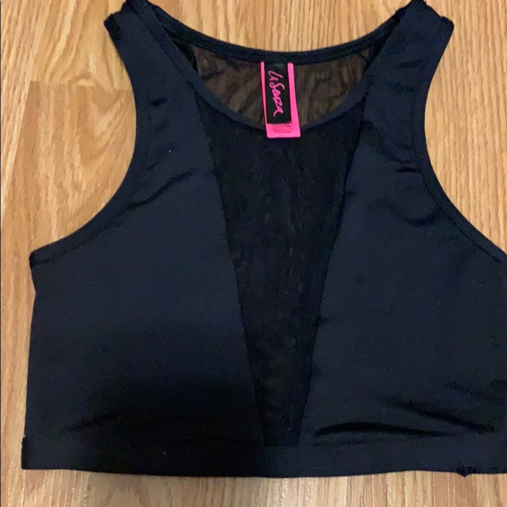 Mesh sports bra